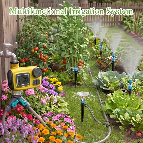 Programmateur d'irrigation de jardin TRJZWA avec kit goutte à goutte - 3