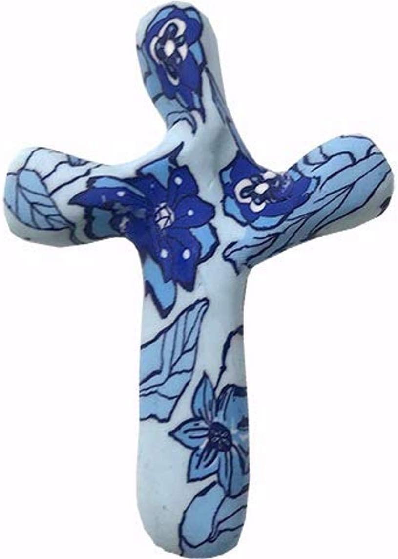 5.5" Blue Garden Comforting Clay Cross