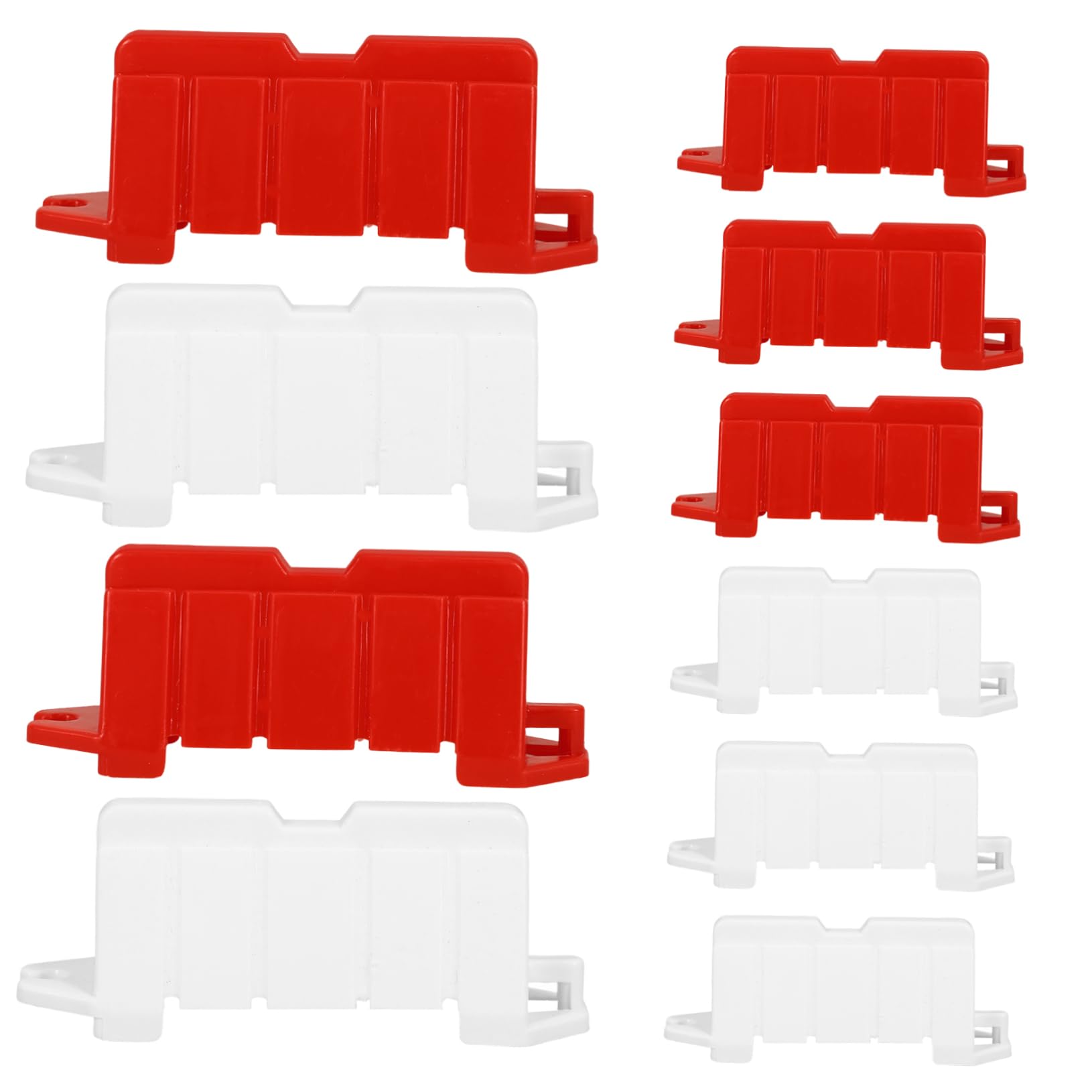 HONMEET 20pcs Road Sign Barricade Set Miniature Traffic Fences Toy for 1:18 Rc Car Models