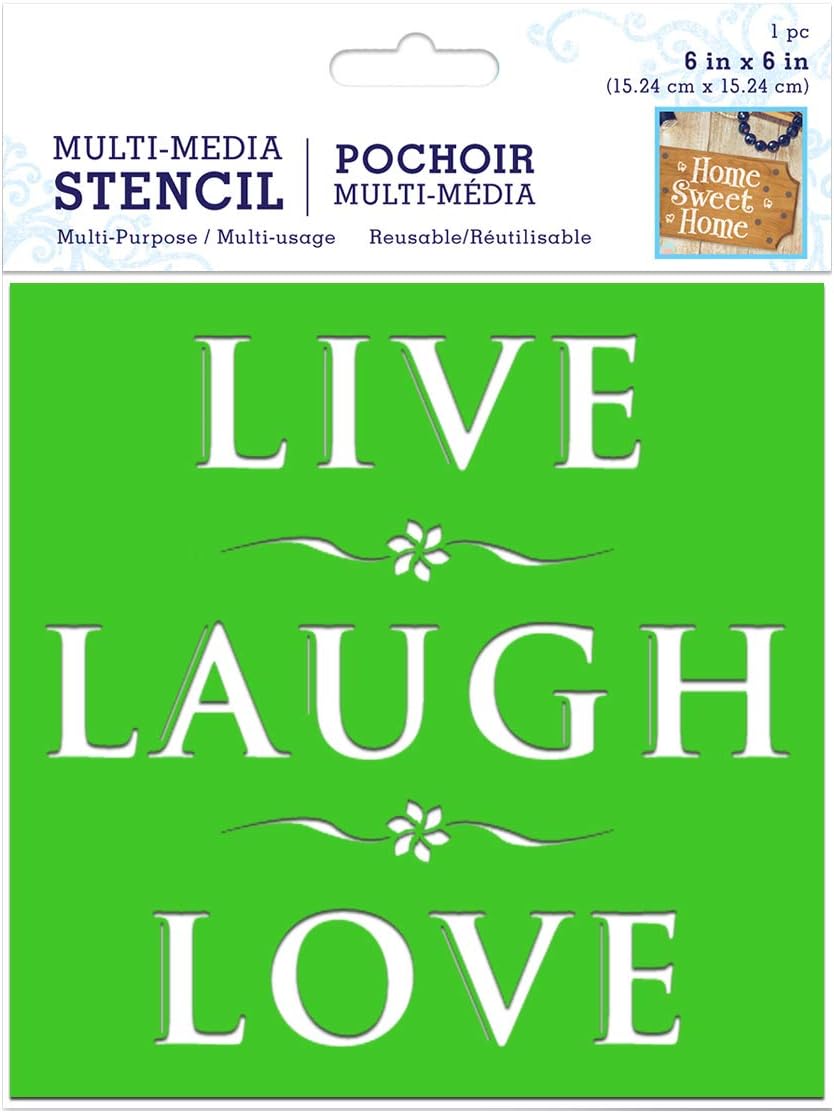 Live Laugh Love Word Stencils Chalk Stencils Reusable