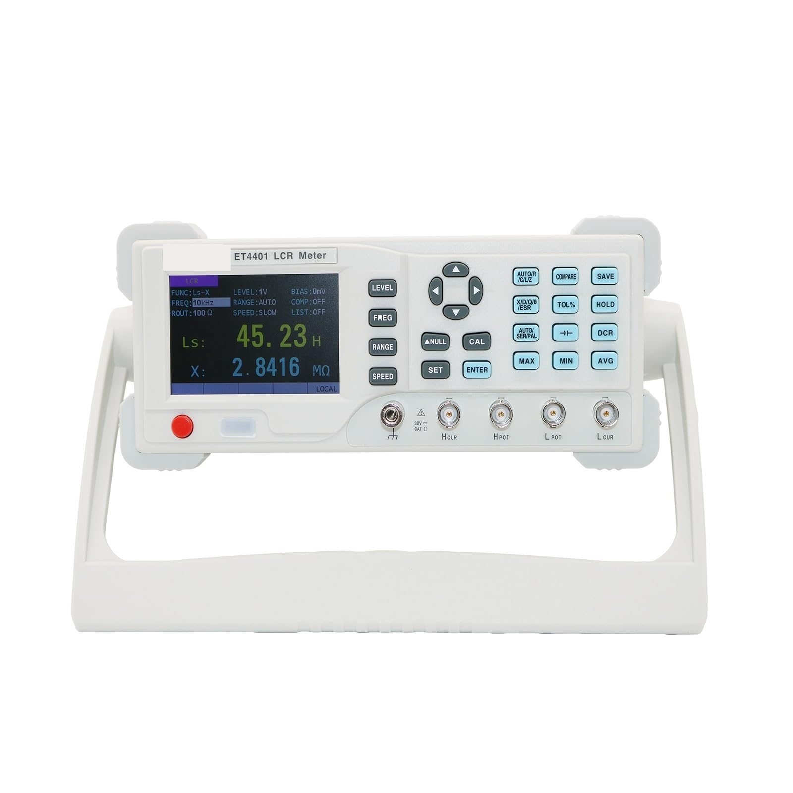 LCR Meter, Tisch-LCR-Tester mit digitaler Brücke, stufenlos einstellbarer Frequenz(ET4410)