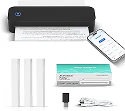 Impressora Térmica Portátil A4 para Tatuagem, Conexão USB Tipo-C, Compatível com Smartphone, Tablet e Computador, com Papel de Decalque e Aplicativo TAT, Botão Único Liga/Desliga