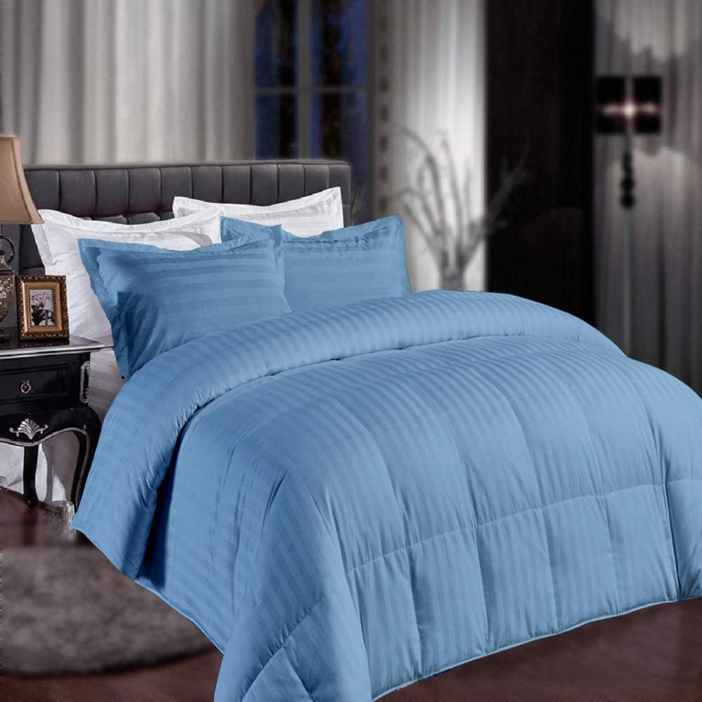 Blue Stripe Comforter Set 
