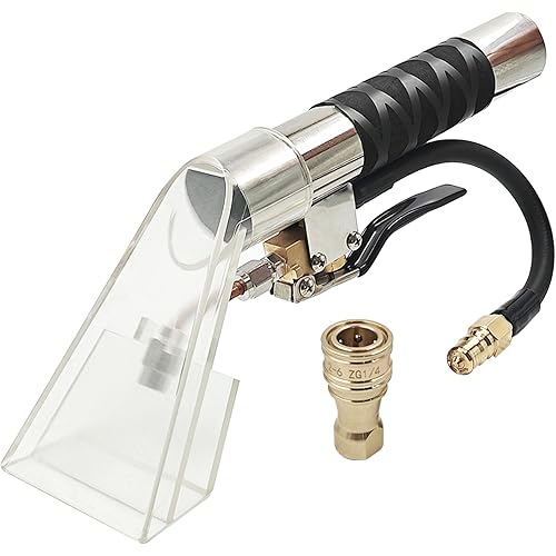 Carpet Extractor Wand with 1/4"Quick Disconnect Coupler Valve for Shop Vac/Mytee & Most upholstery vacuum extractor ,Upholstery Cleaning Tool for Carpet Cleaning/Car Detailing, Extractor Head