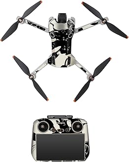 Skin Stickers Compatible with DJI Mini 4 Pro, Waterproof Sticker Decal Skin DIY Accessory for DJI Mini 4 Pro Drone and RC 2 Controller (B)