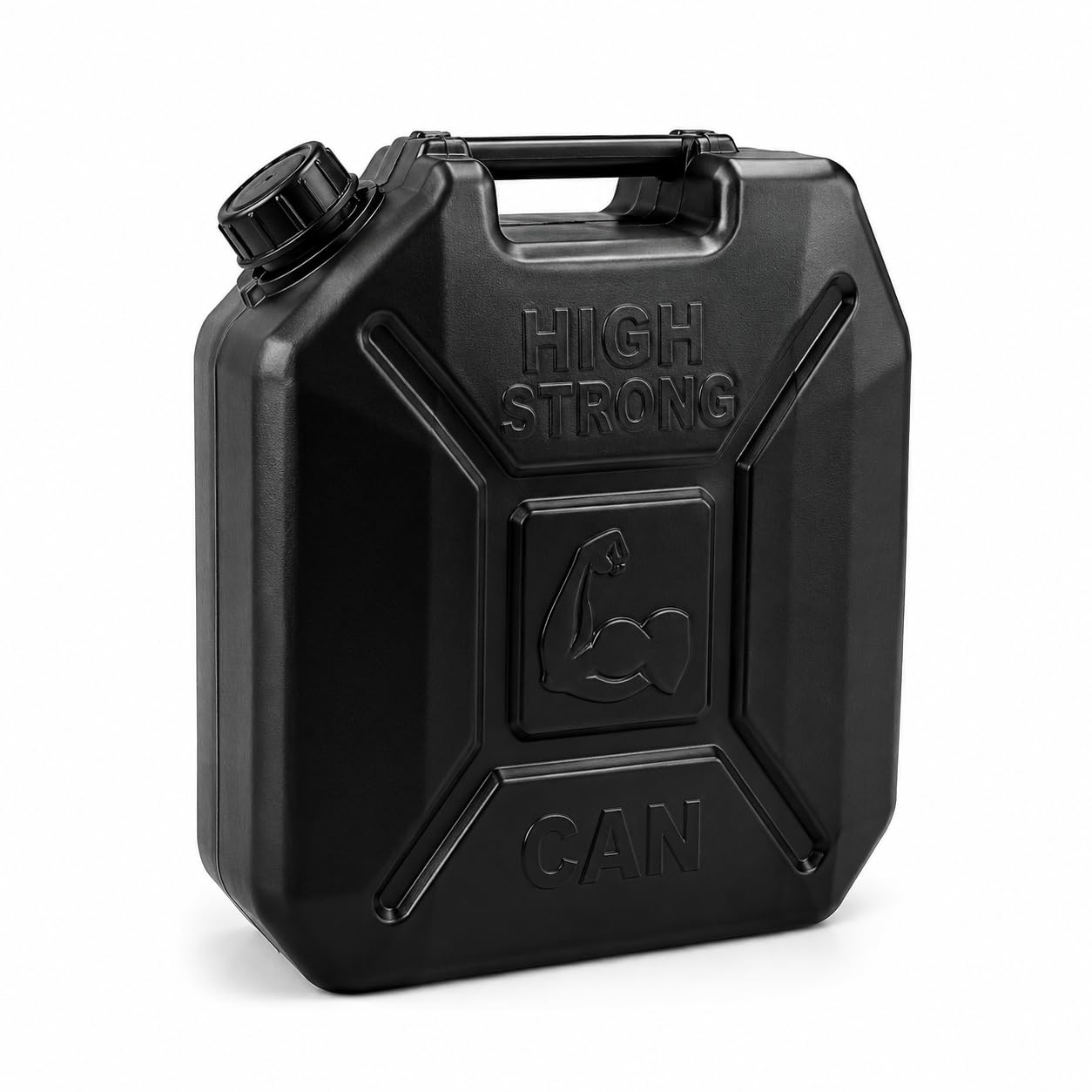 35L Fuel Storage Jerry Can | Heavy Duty HDPE Plastic | Leakproof Diesel & Petrol Container | Black-image-7