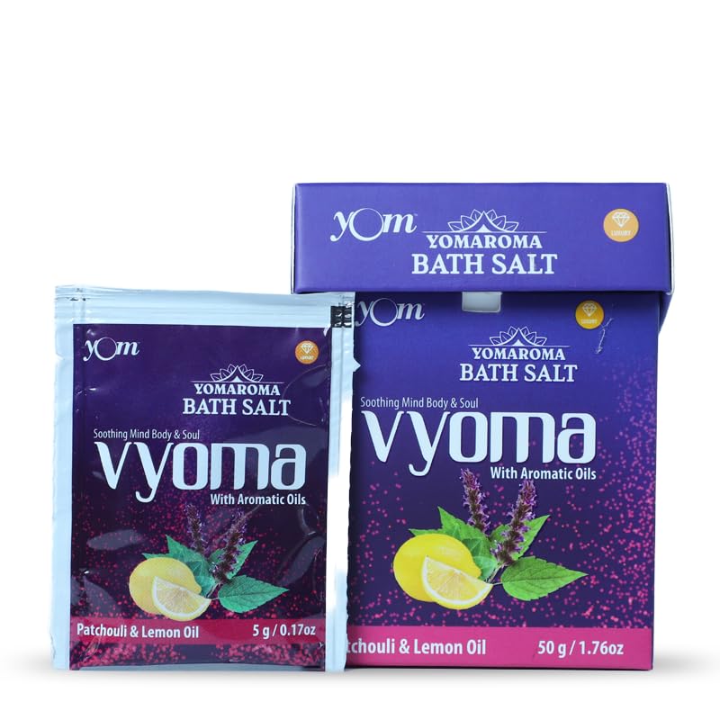 YOM Yomaroma Vyoma Bath Salt With Aromatic Oils (Pouch Box) - 10 Nos * 5 Gms