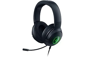 Razer Kraken V3 X USB Wired Gaming Headset: Weightless Design, Immersive Audio