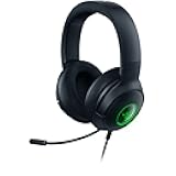 Razer Kraken V3 X Wired USB Gaming Headset: Lightweight Build - Triforce 40mm Drivers - HyperClear Cardioid Mic - 7.1 Surround Sound - Chroma RGB Lighting - Black (Renewed)