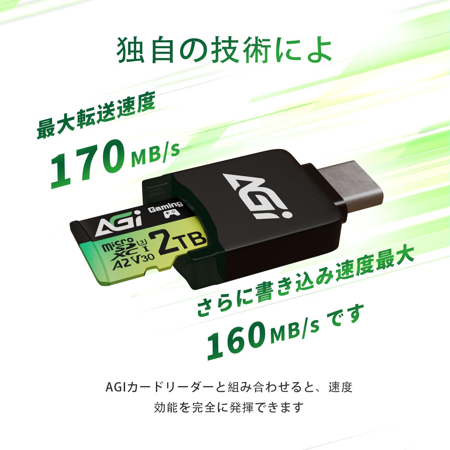 Amazon | AGI 2TB TF138 マイクロsdカード/Type Cカードリーダー