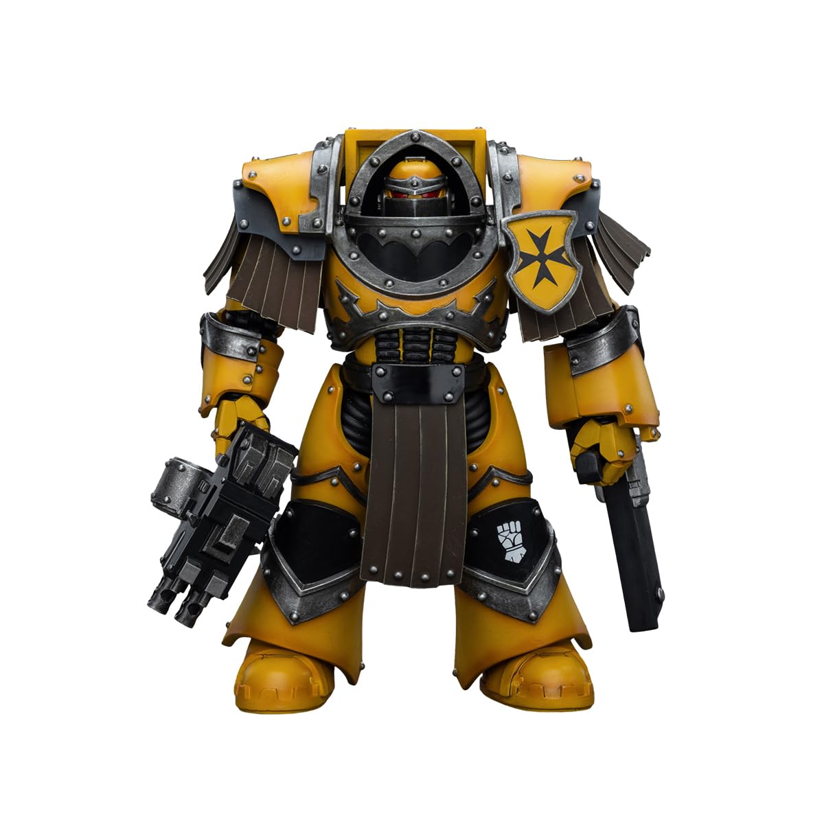 JOYTOY Warhammer 30,000 1/18 Action Figure Imperial Fists Legion Cataphractii Terminator Squad Legion Cataphractii with Chainfist Collection Model Birthday