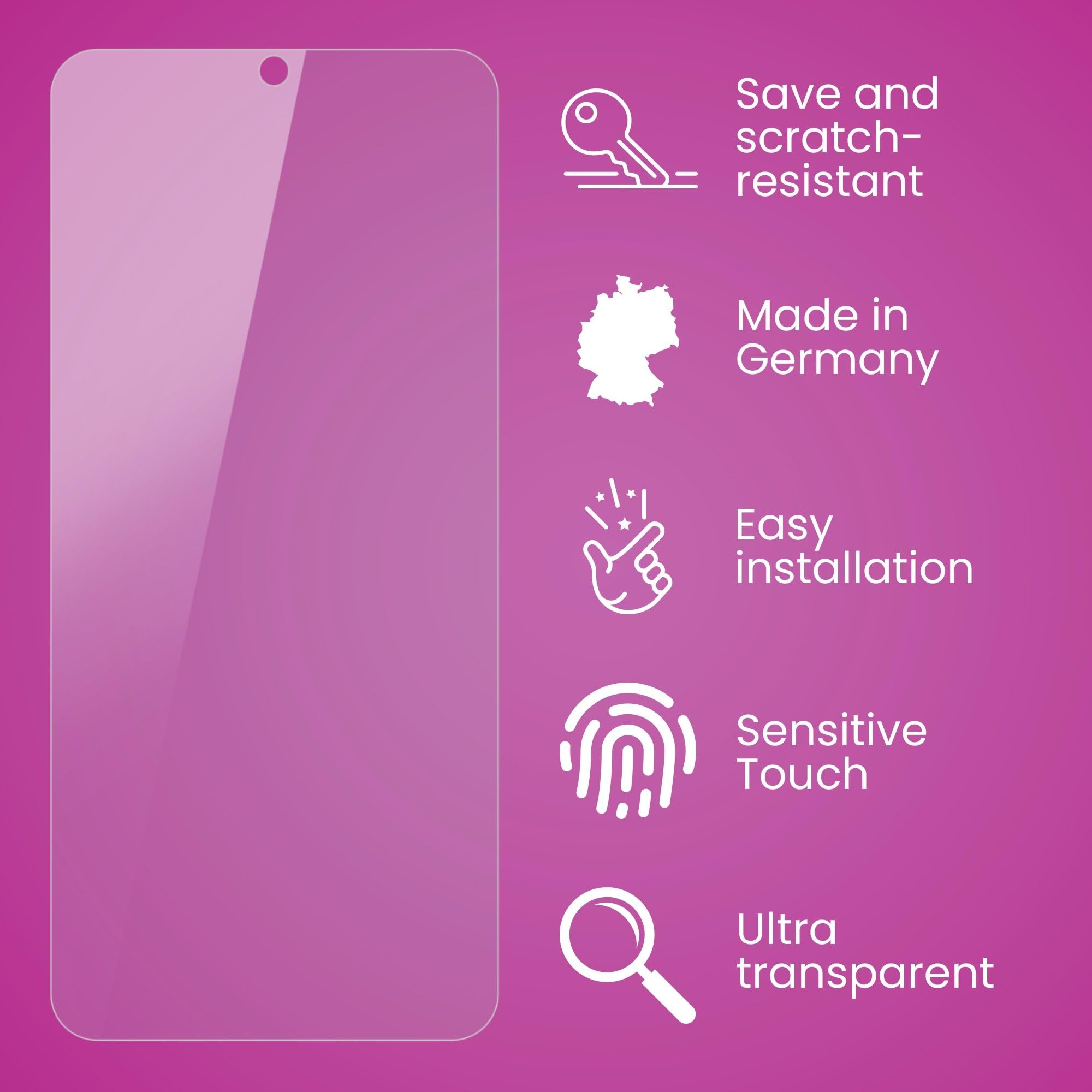 Protecteur D'écran Verre Hybride 9H Pour Doogee V31GT - AtFoliX, Allemagne