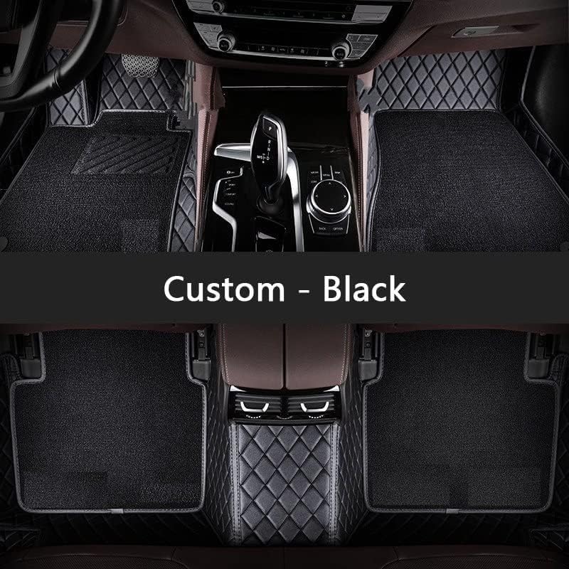 Image of 7D Premium Leatherette Car Foot Mat| Luxurious & Elegant Look | 100% Waterproof and Dust Proof | Custom Fitted 7D Car Floor Tray Mat for Toyota Hilux 2026 (Full Black)