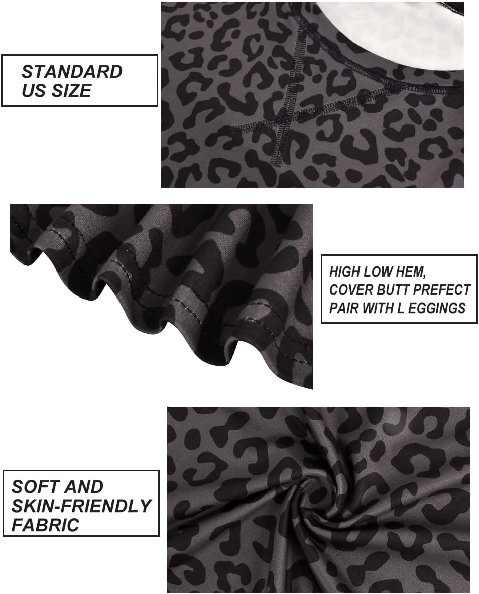 CARCOS Plus Size Tops for Women Short Sleeve Shirt Summer Star/Leopard/Tie Dye/Flower Crewneck Pullover Tunic XL-5XL - Image 5