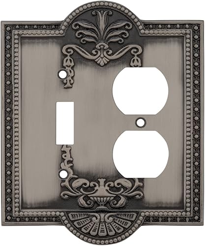 Vista 56 de Nostalgic Warehouse - Cubierta de interruptor de luz Meadows Latón antiguo,Peltre antiguo,Latón pulido,Níquel Satinado,Bronce intemporal,Cromado