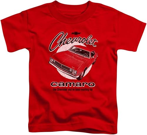 Chevy Camiseta Niños Retro Camaro Rojo