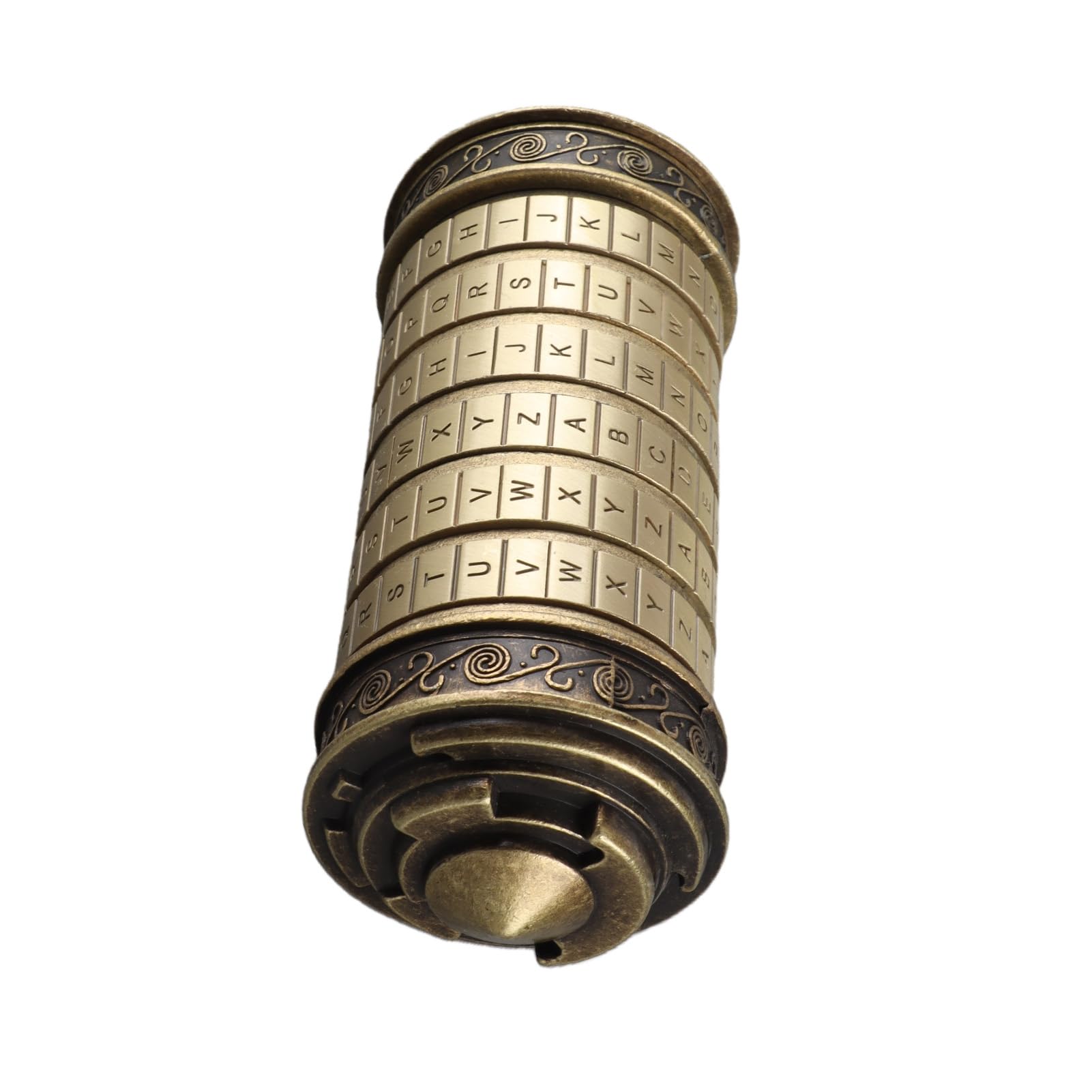 Cocoarm Mini Pudełko na Puzzle Cryptex Metalowy Zamek Szyfrowy Tajne Pudełko Upominkowe ze Zmiennym Hasłem Ukryty pierścień Przechowywanie Notatek na rocznicę Urodziny Walentynki