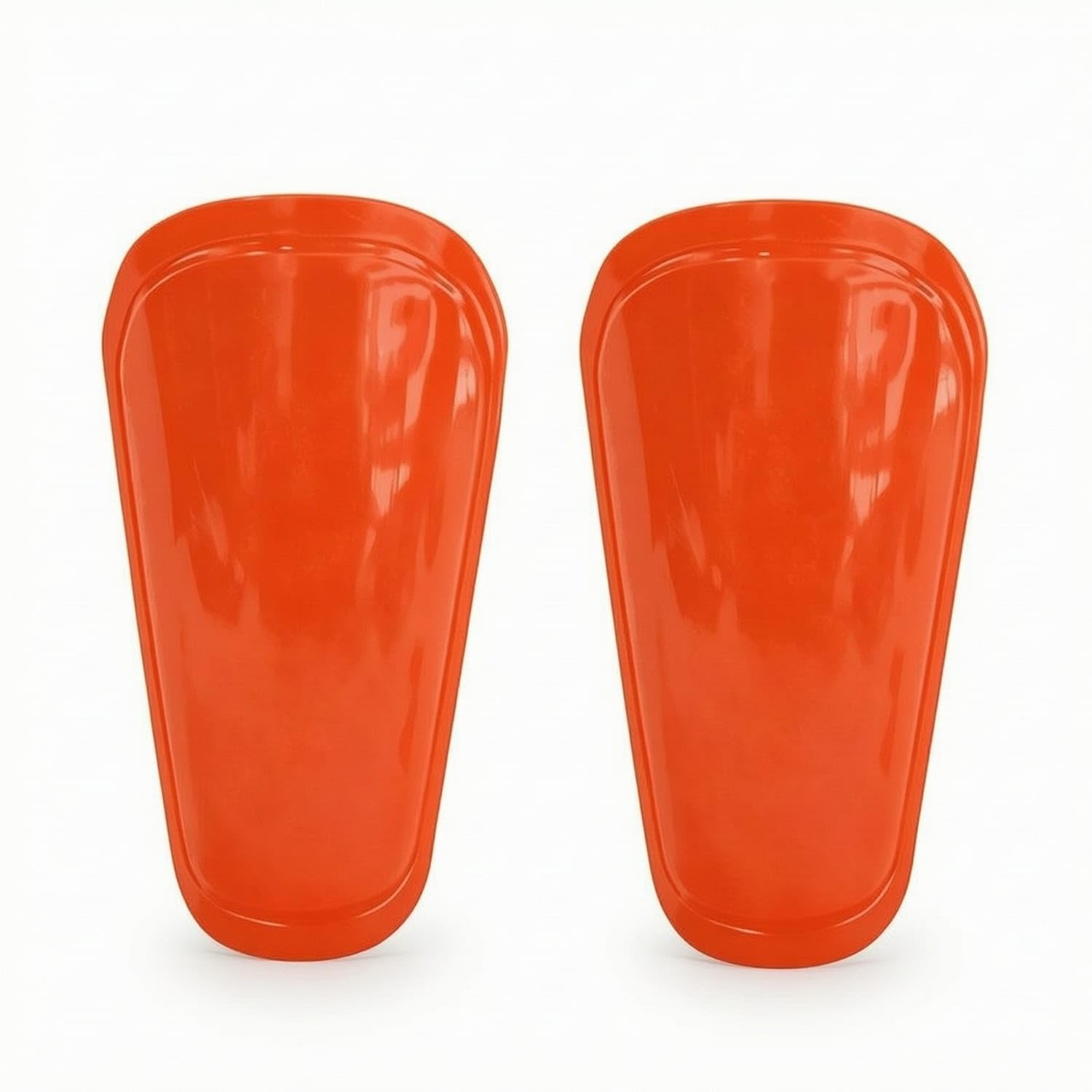 Slim-Fit Soccer Shin Guards Hard Shell Slip-in Shin Guards Lightweight Leg Protectors Cushioned for Athletes, Sports Practice, Orange, M-picture-18