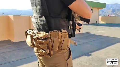 Miniatura 5 de YAKEDA - Cinturón táctico de combate, cinturón de servicio público, cinturón de policía, 5 unidades