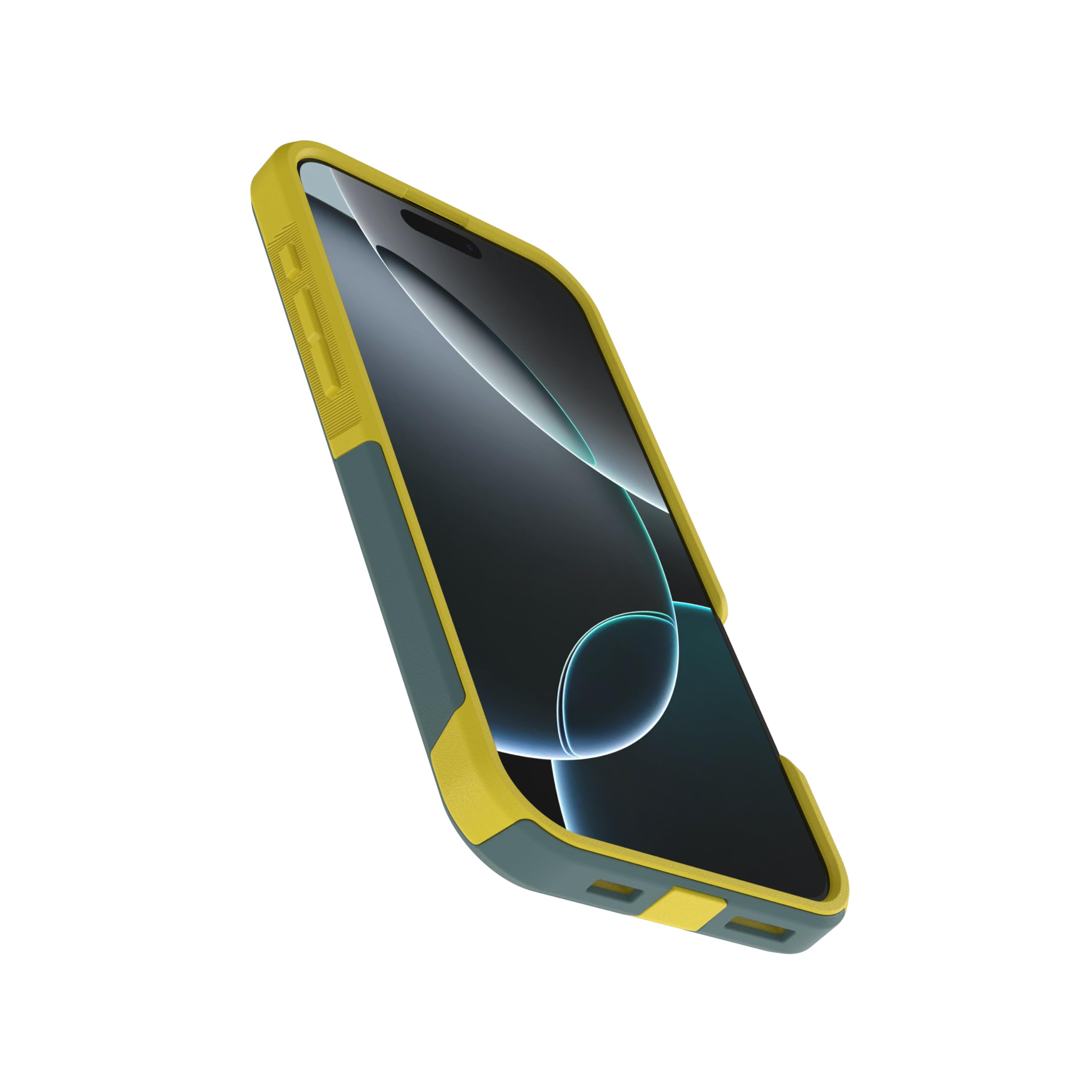 OtterBox Funda MagSafe para iPhone 16 Pro Max (solamente) - Serie Commuter - Ocean Sunrise (verde y amarillo) - Imanes integrados - Delgada y resistente - Apto para bolsillo - con protección de puerto