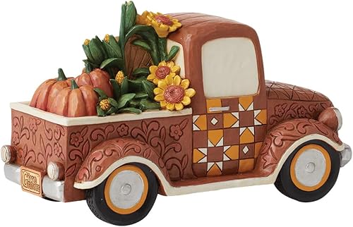 Miniatura 3 de Enesco Jim Shore Heartwood Creek - Figura de camioneta Pickup, 4.49 pulgadas, multicolor