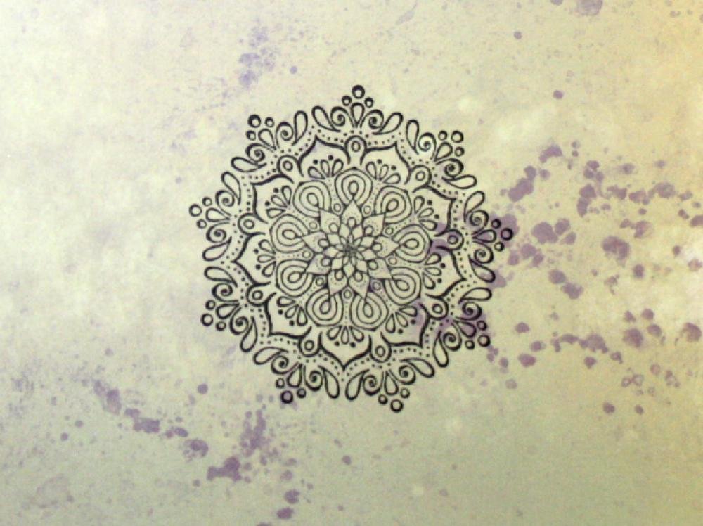 UMR-Design ST-064 Mandala Stempel Stamp Size M 7.5cm x 7.5cm