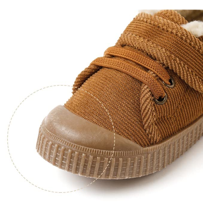 Ozkiz Toddler Girls Boys Winter Fur Lined Sneakers Shoes4