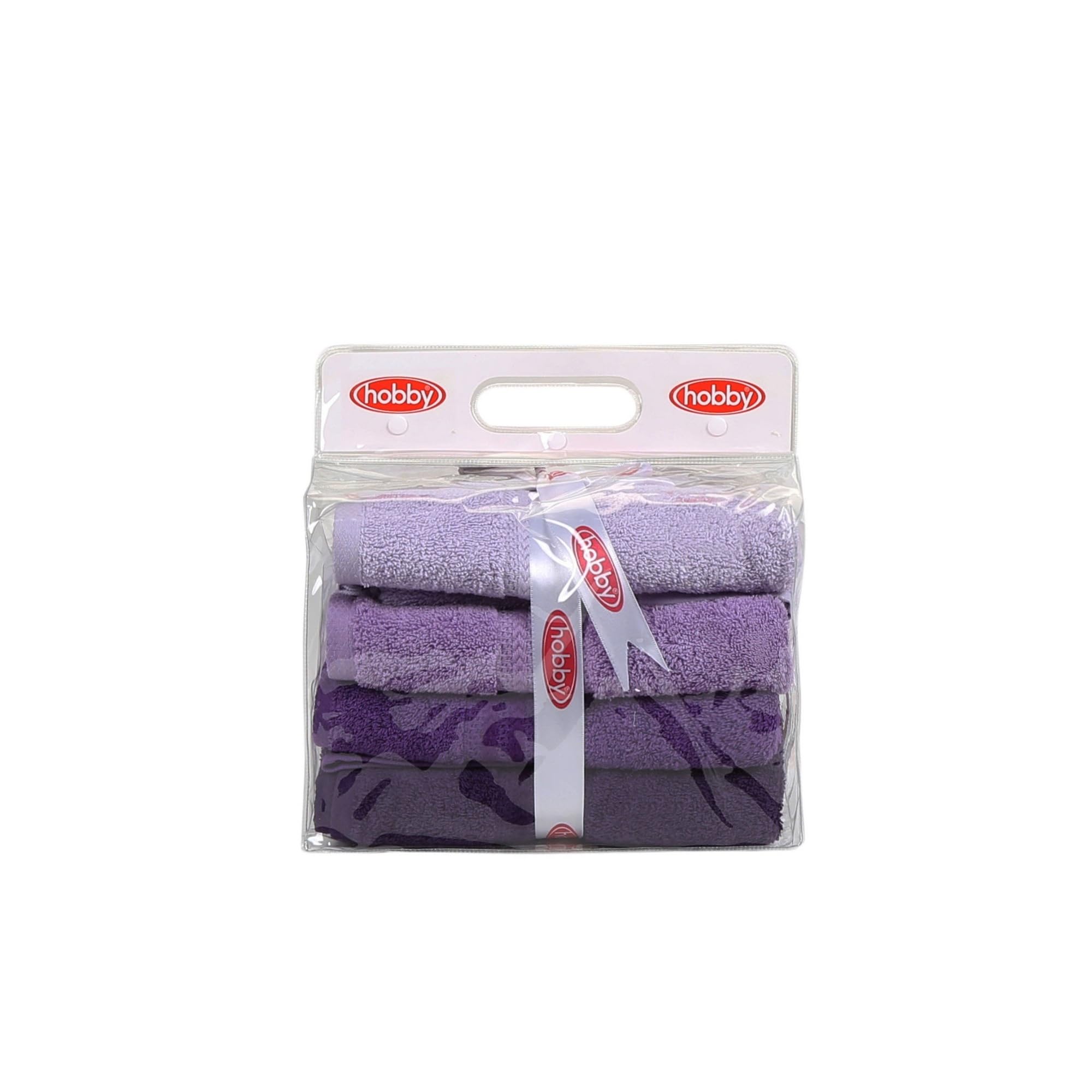WELL HOME MOBILIARIO & DECORACIÓN Hand Towel Set (4-Piece) Light Purple, Purple, Purple, Dark Purple, Purple, Lightweight - Image 4