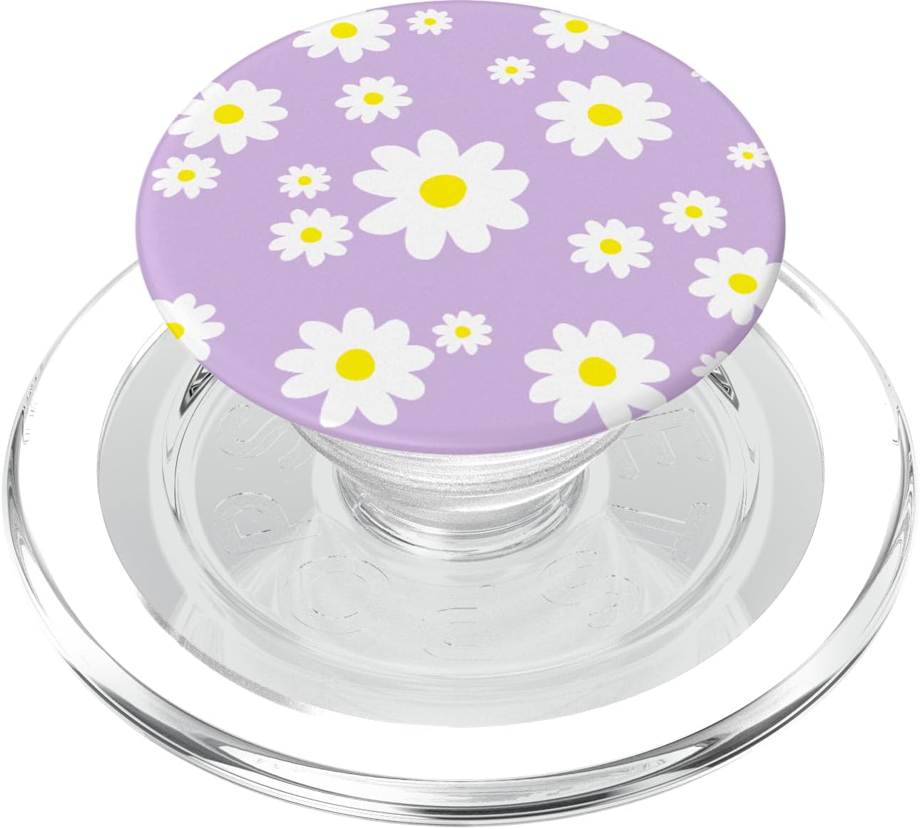 Purple Daisy Flower Cute Spring Floral Lavender Lilac Leaf PopSockets PopWallet for MagSafe