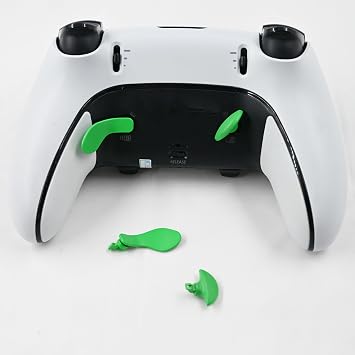4 Pcs Edge Controller Paddles for PS5 DualSense Edge Controller Paddles for PS5 Edge, Metal Back Button for PS5 Edge Controller (Green)