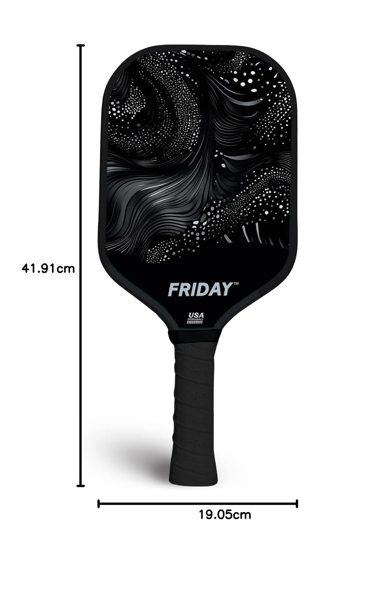 Friday Pickleball Paddle, USA Pickleball Approved, Durable Carbon