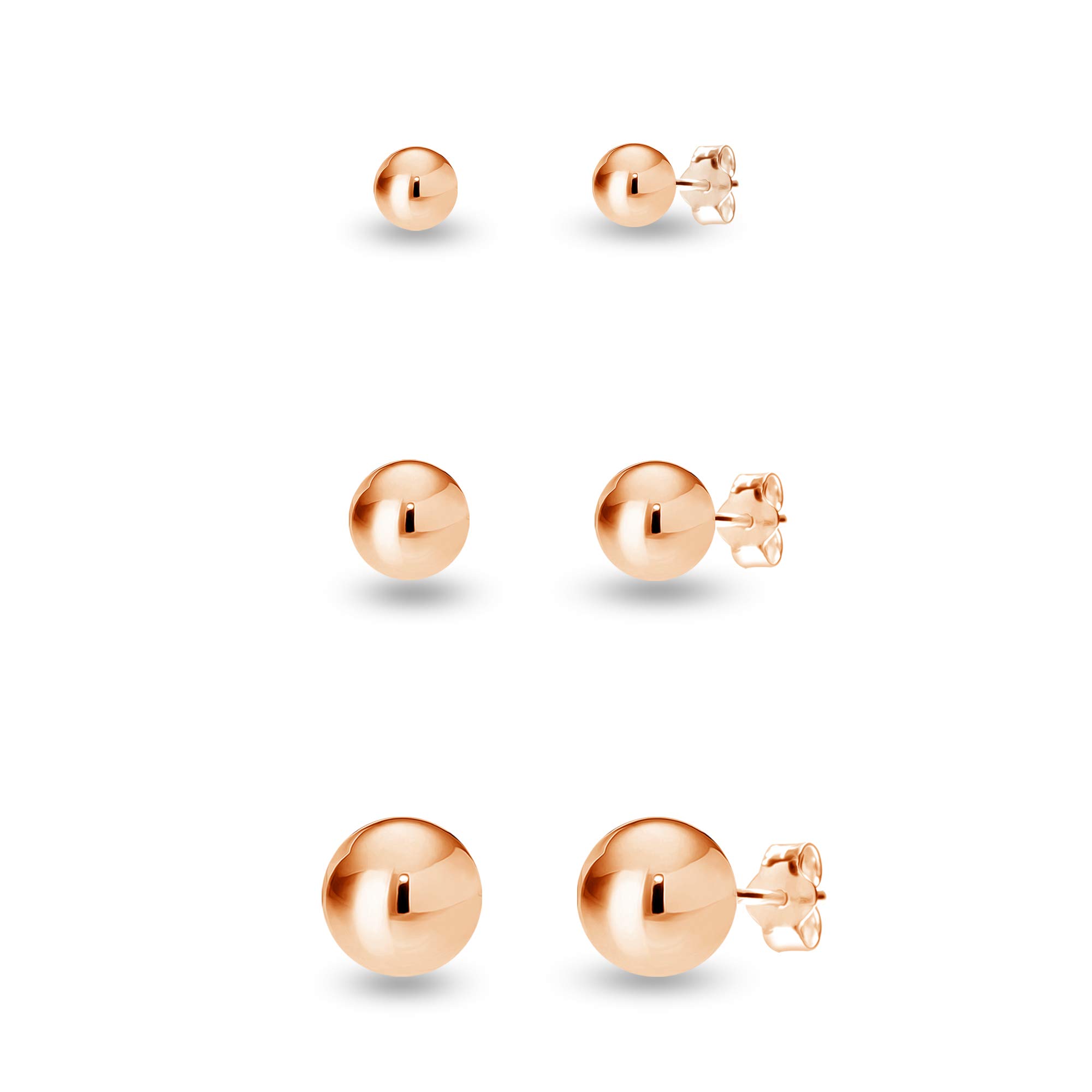 See full amazon price history chart for Amazon Brand - Nora Nico 925 Sterling Silver BIS Hallmarked Set of 3 Pairs Classic Rose-Plated Stud Earrings for Girls 3, 6, 8 MM Amazon Brand - Nora Nico 925 Sterling Silver BIS Hallmarked Set of 3 Pairs Classic Rose-Plated Stud Earrings for Girls 3, 6, 8 MM (B09GMBYBK5) Amazon Price History, Amazon Price Tracker