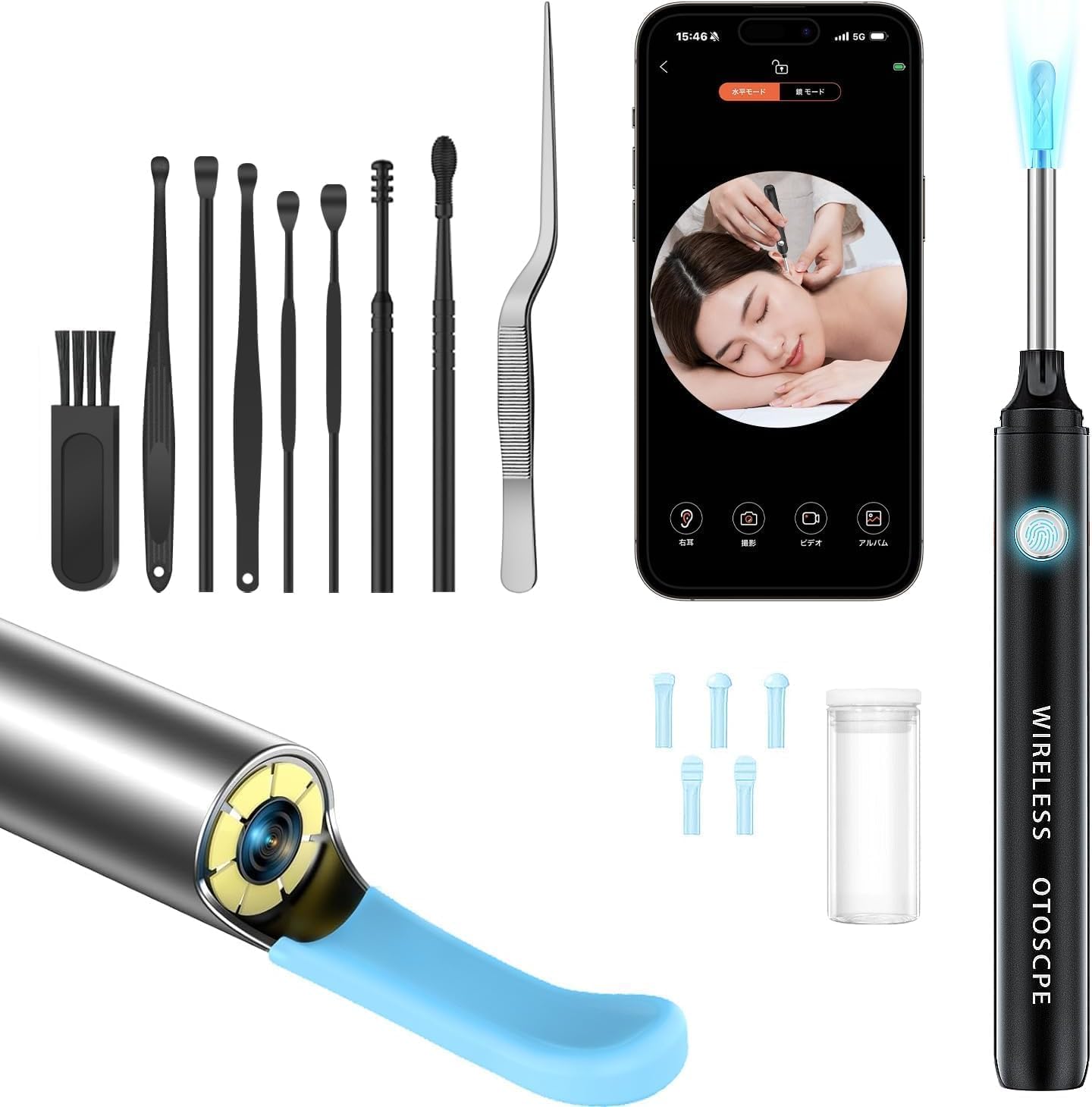 Amazon.co.jp: 耳かき カメラ付き【新型ハイデフィニション&3000万画質