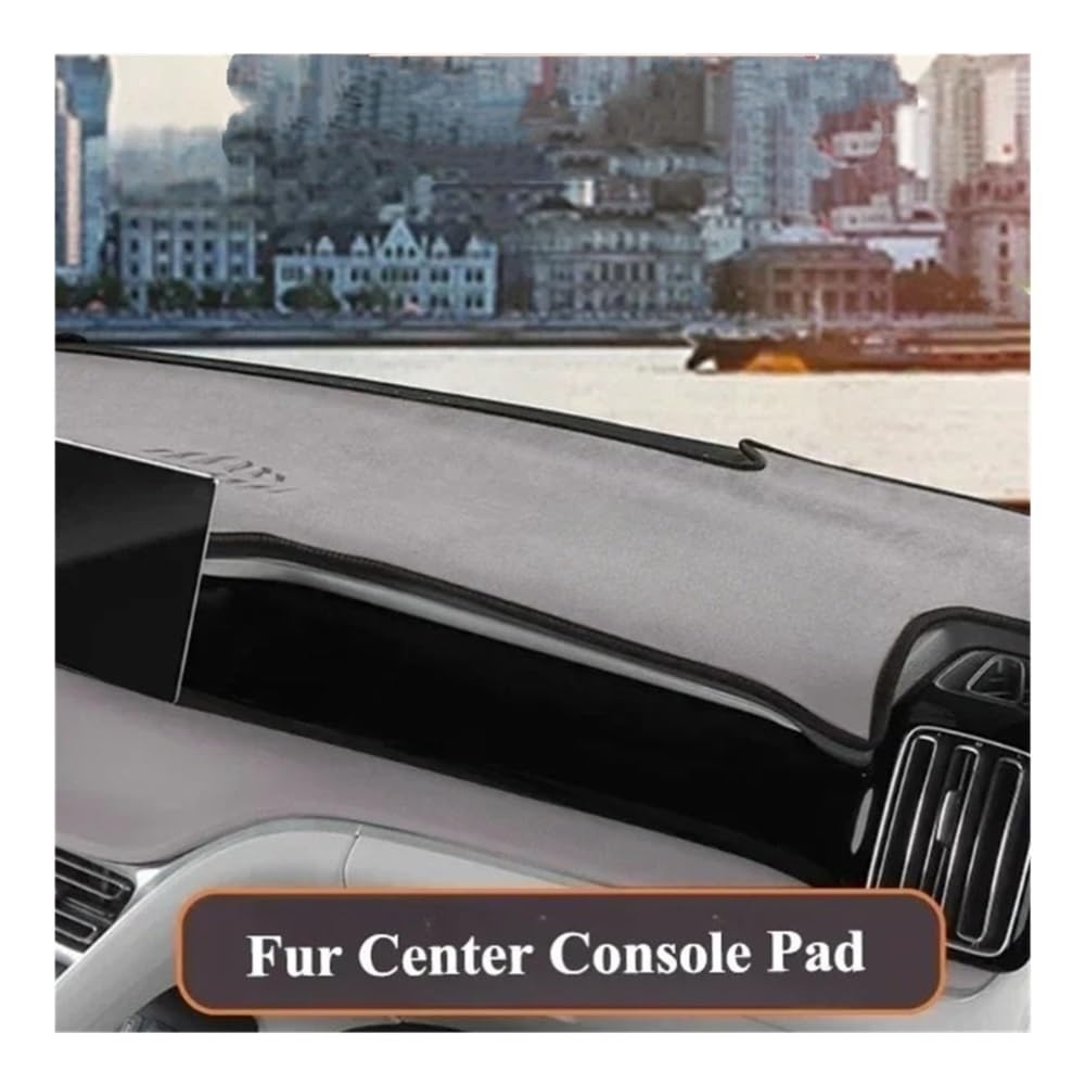 Housse Tableau Bord Voiture pour BYD pour Song Pro pour DMI 2020-2024 | Pour BYD Pour SONG PRO Pour DMI 2020-2024 Tableau Bord Voiture Tapis Sombre Rabat Fourrure Console Centrale Pad