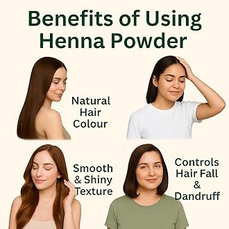 AMAN HERBALS Henna Powder for Natural Black Hair Color | Hair Coloring & Conditioning Powder | For Grey Coverage & Shine (Henna 1000gm, Henna 1000gm)