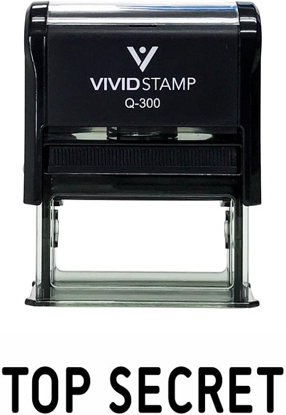 Amazon Com Top Secret Self Inking Rubber Stamp Black Ink Large Office Products Amazon Com Top Secret Self Inking Rubber Stamp Black Ink Large Office Products