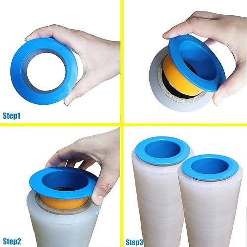 Miniatura 4 de 3 pares de película elástica de plástico protector de mano, mango protector de película elástica, extractor de película manual, compatible con