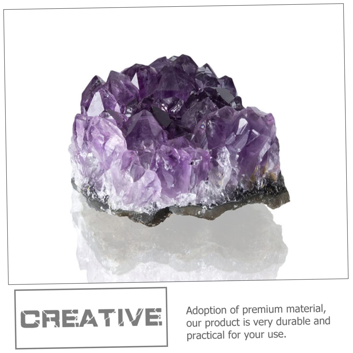 FRCOLOR 8stücke Irreguläre Amethyst Kristall Cluster Deko Steine Natürliche Heilsteine Für Wohn Und Büroschmuck Einzigartige Ornamente Für Elegante Raumgestaltung