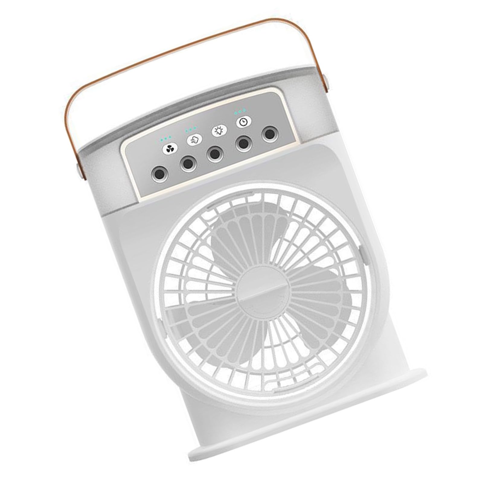 NRVTRE Portable Desktop Air Cooling Device Rechargeable Fan with 3 Speed Adjustments Cooling Systems Perfect for Various Space Air Circulation Device