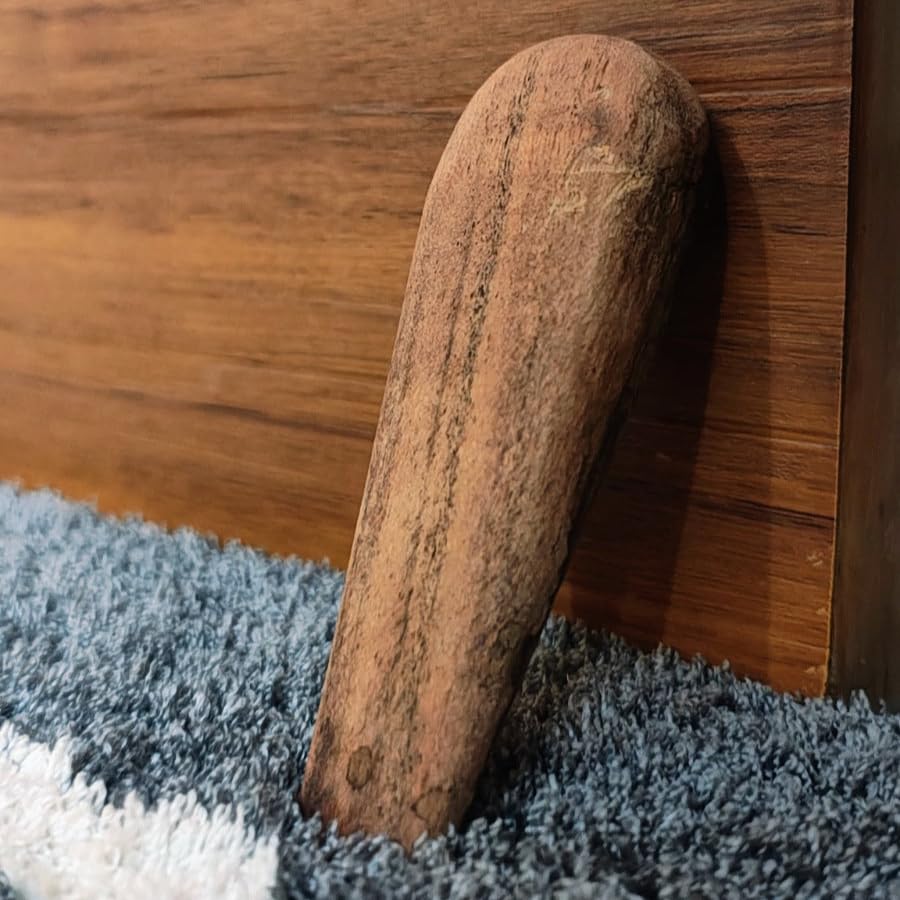 Image of Solid Wood Door Stopper -Set of 2