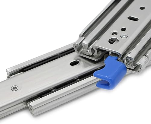 Miniatura 2 de 76 corredores de cajones industriales de gran tamaño, extensión completa con rodamiento de bolas modificado para cajón de coche con cerradura,