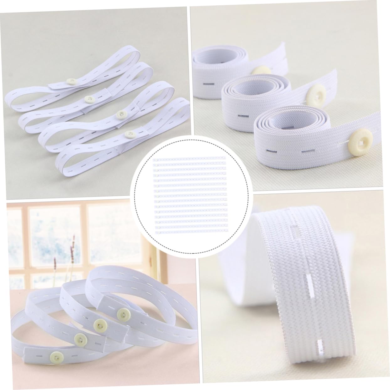 15pcs Diaper Fastener Buckles Elastic Diaper Holding Belt for Comfortable Fit for Boy Girl and Pets During Menstruation
