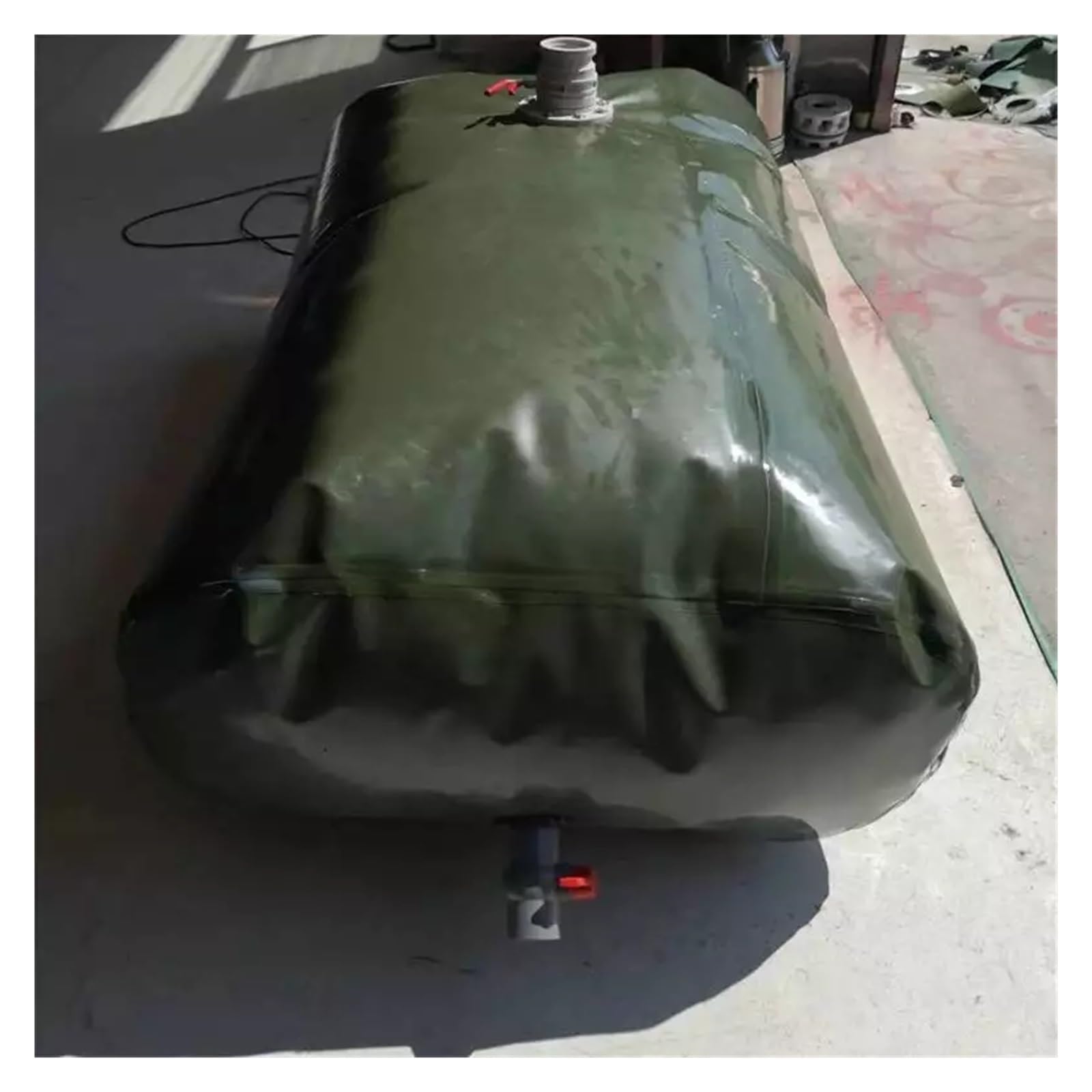 1000 Gallon Collapsible PVC Water Bladder for Emergency Water Storage & Agricultural Irrigation(1x0.7x0.35m/250L/66Gallon)