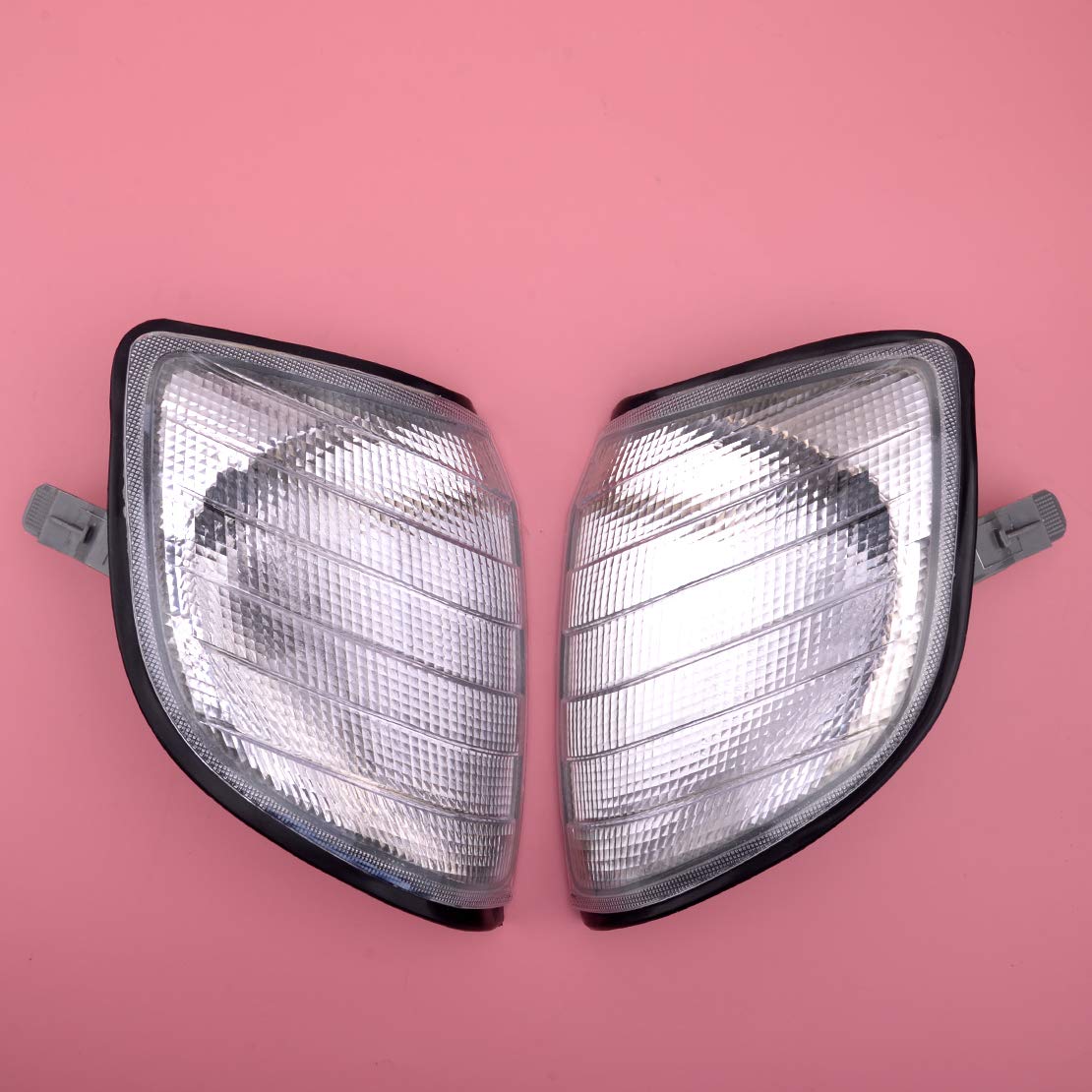 beler 2pcs Front Turn Signal Light Corner Lamp fit for Mercedes Benz S Class W140 1991-1998