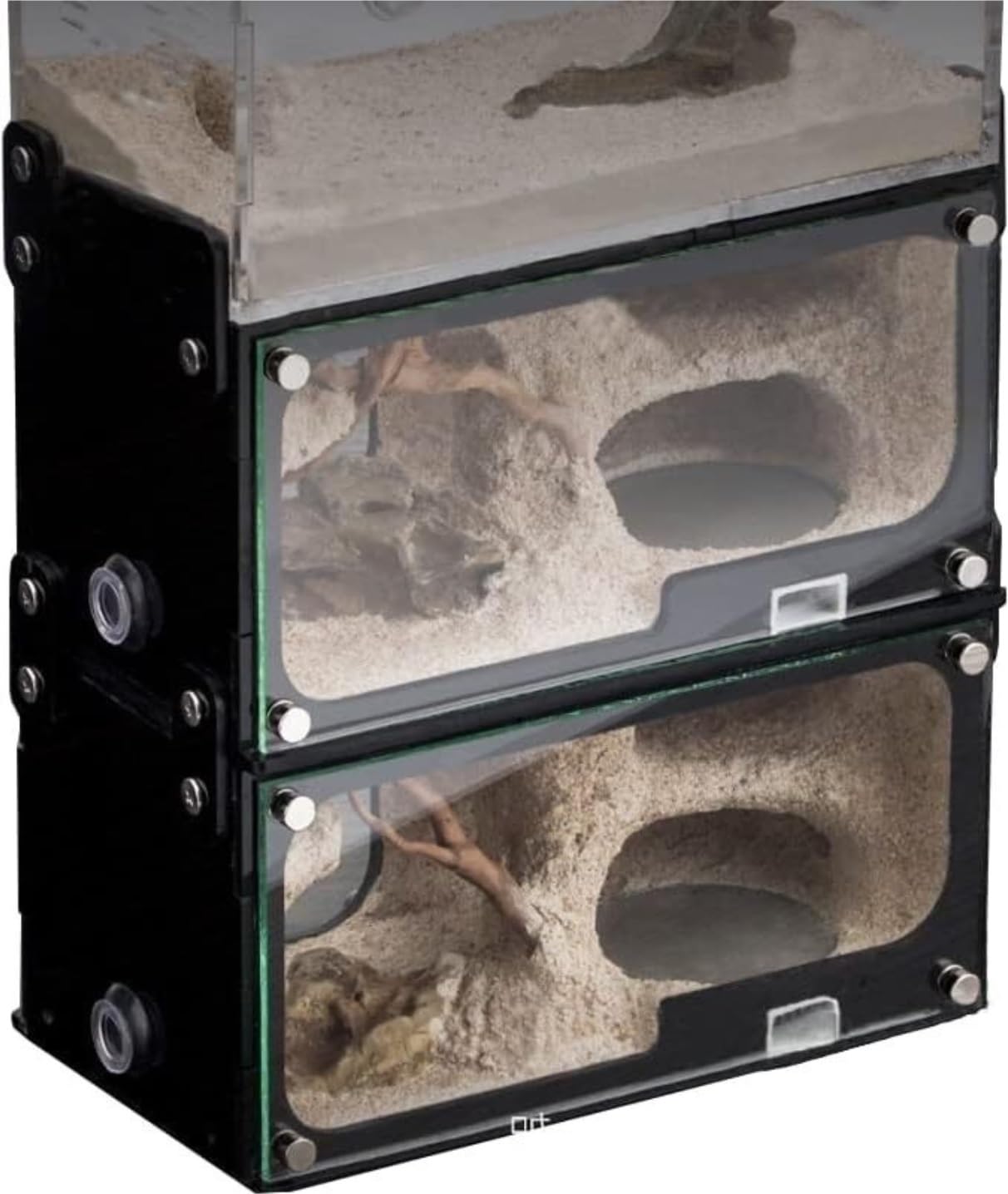 Ameisen Terrarium Betonameisenfarm Mit Jagdgebiet, Unbegrenzte Vertikale Erweiterung, Ameisennest, Haustierameisenhaufen, Werkstatt, Schloss Formicarium(7.5cm)
