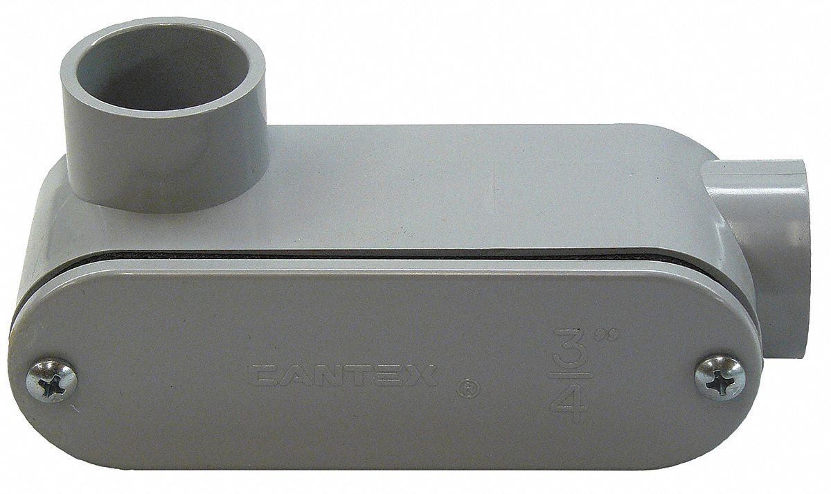 CANTEX Conduit Outlet Body, PVC, LL - Conduit Fittings - Amazon.com
