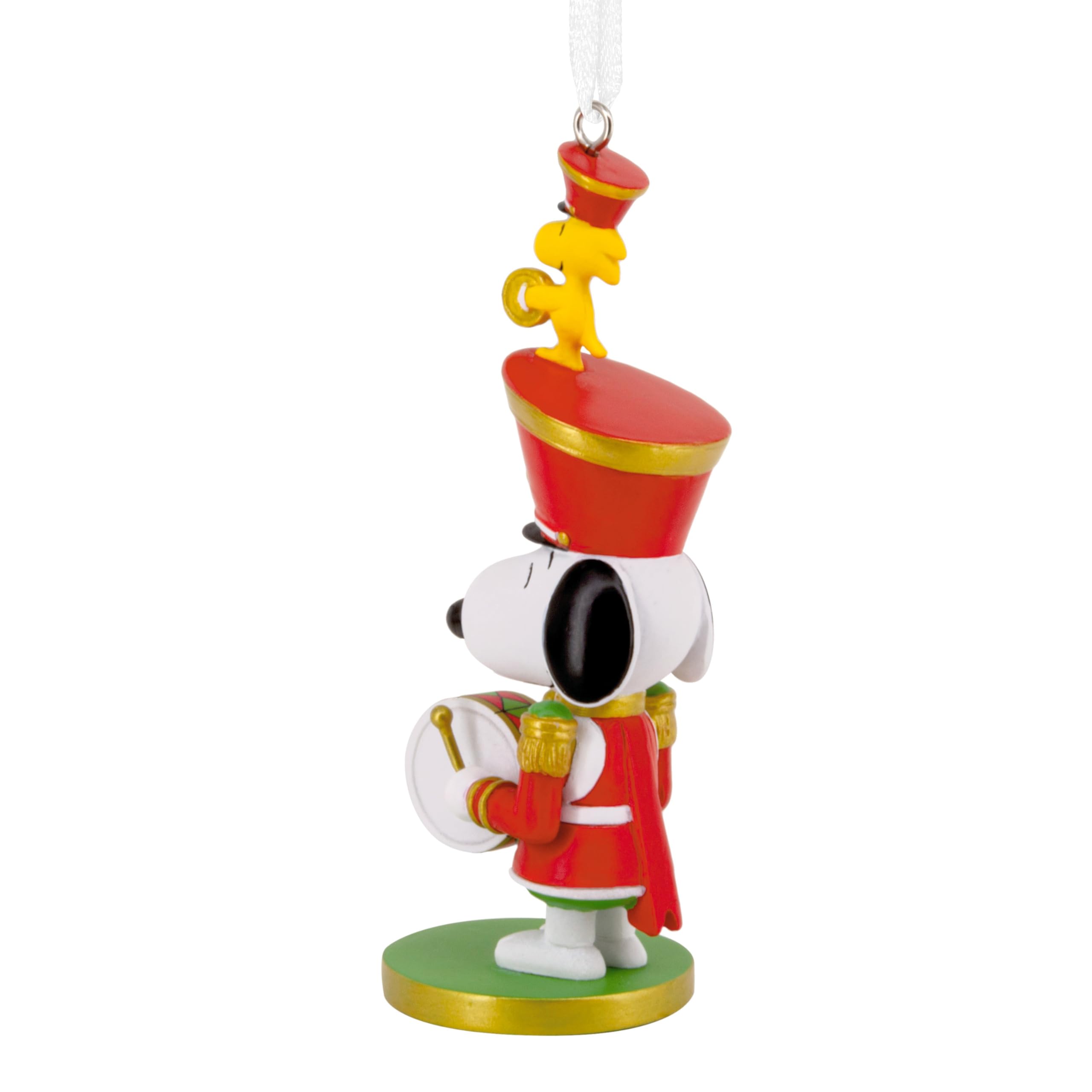 Hallmark Snoopy Adorno de Cascanueces, Decoración de Árbol, Peanuts, Coleccionable, Rojo, Blanco