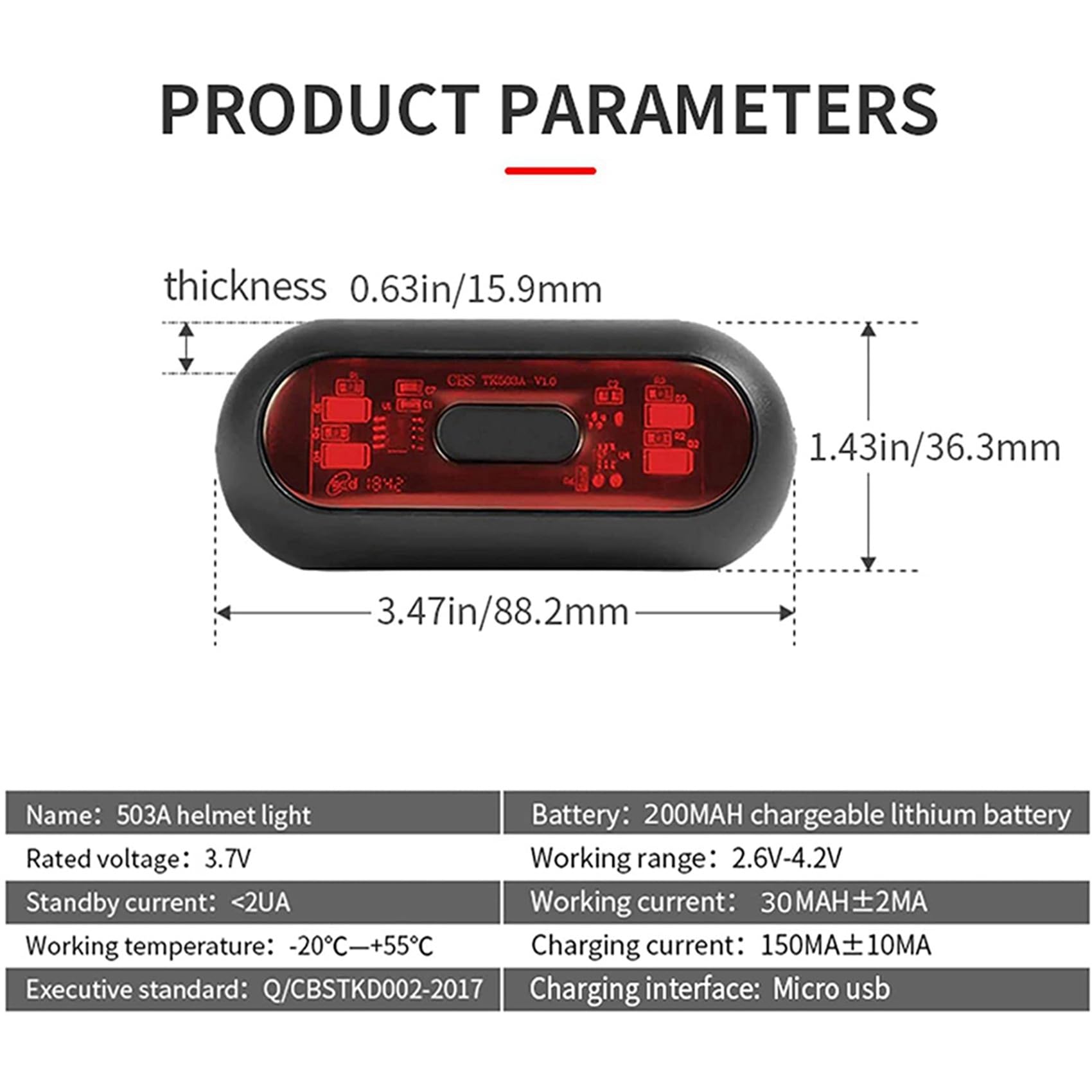 Lot de 5 lumières LED pour casque de moto, feux de freinage rechargeables pour vélo rouge pour conduite de nuit