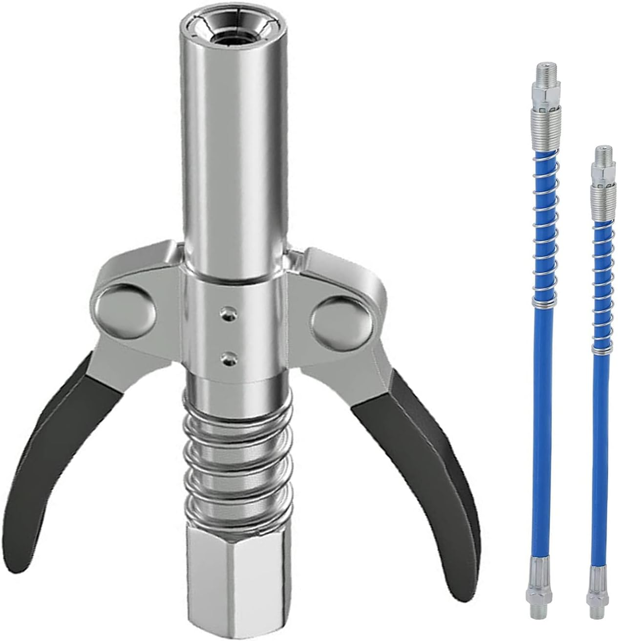 Scoutteemo Grease Gun Coupler Double Handle G Coupler, Grease Pump Coupling for Grease Gun