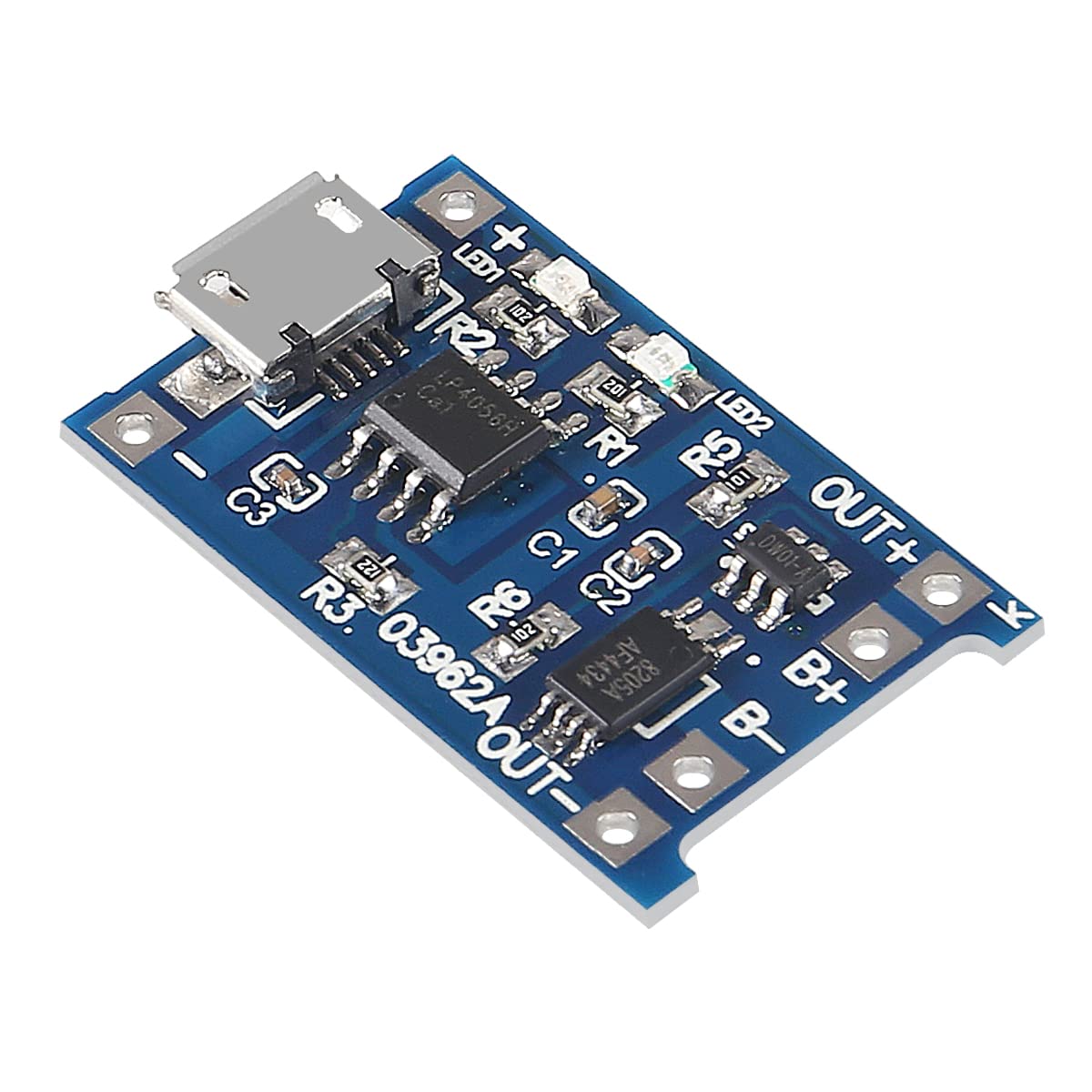 6-Pack TP4056 Type-C USB Charging Modules With Protection - 5V 1A For 18650 Batteries